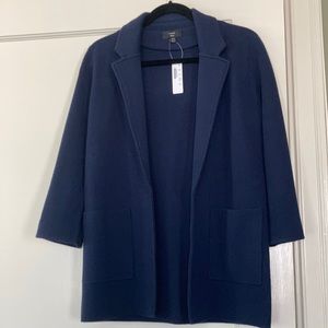 NEW J. Crew Sophie Navy Sweater Blazer Jacket XXS